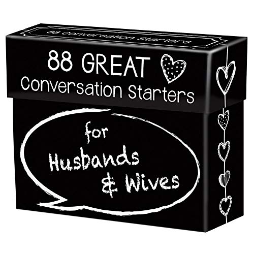 88 Great Conversation Starters for Husbands and Wives ??? Romantic Card Game for Married Couples ??? Christian Games, Communication & Marriage Help, Fun Anniversary or Wedding Gifts for The Couple