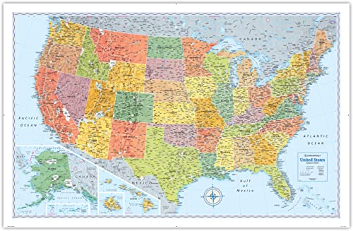 Rand Mcnally Signature Edition U.S. Wall Map – Folded