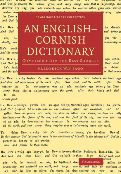 An English?Ornish Dictionary (Cambridge Library Collection - Linguistics)