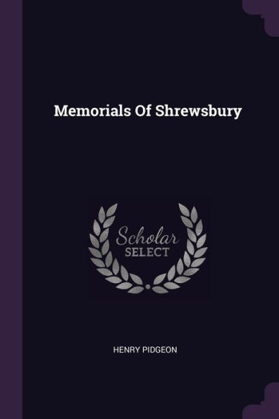 Memorials Of Shrewsbury