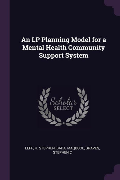 An Lp Planning Model For A Mental Health Community Support System