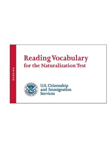 Reading Vocabulary For The Naturalization Test