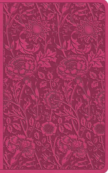 Esv Vest Pocket New Testament With Psalms And Proverbs (Trutone, Berry, Floral Design)