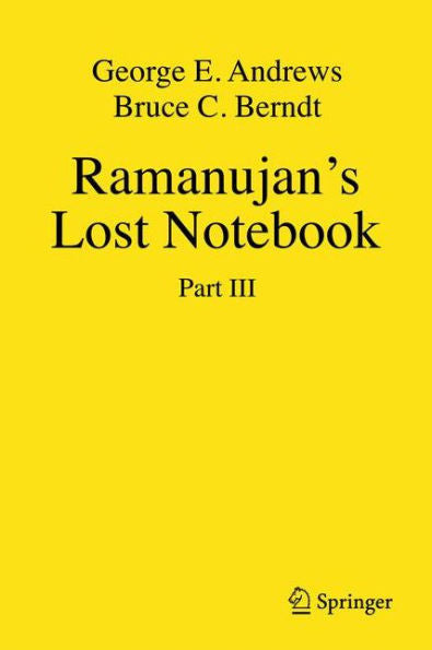 Ramanujan's Lost Notebook: Part Iii