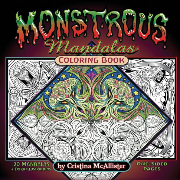 Monstrous Mandalas: Coloring Book