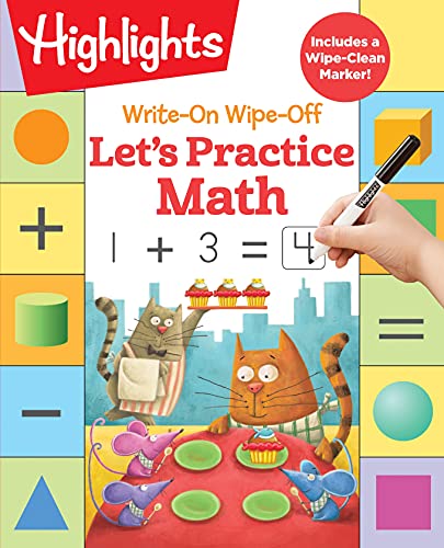 Write-On Wipe-Off Let's Practice Math (Highlights Write-On Wipe-Off Fun To Learn Activity Books)