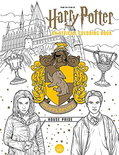 Harry Potter: Hufflepuff House Pride: The Official Coloring Book: (Gifts Books For Harry Potter Fans, Adult Coloring Books)