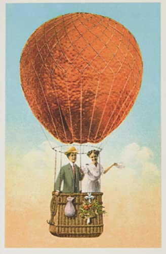 The Vintage Journal Couple In Orange Balloon (Pocket Sized