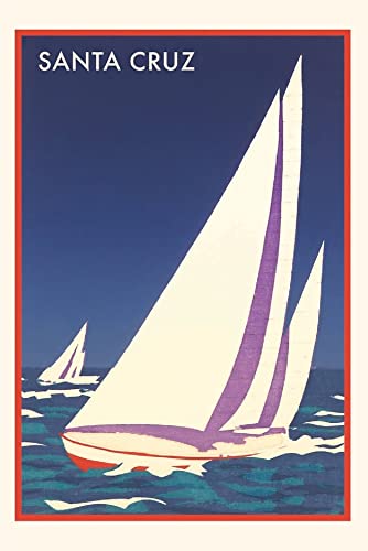 The Vintage Journal Racing Sailboats, Santa Cruz, California (Pocket Sized