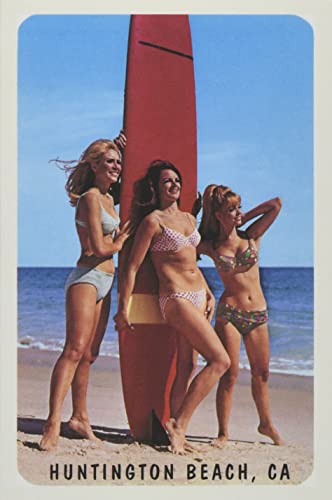 The Vintage Journal Surfer Girls, Huntington Beach, California (Pocket Sized