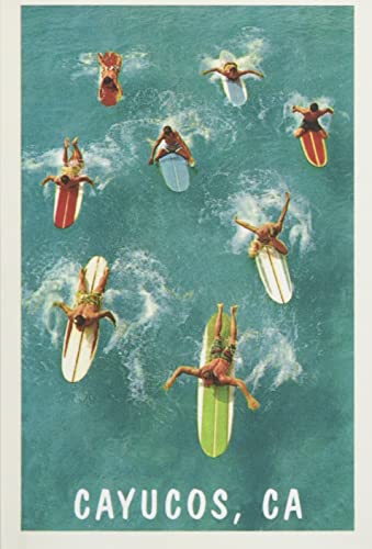 The Vintage Journal Surfers, Cayucos, California (Pocket Sized