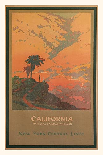 Vintage Journal Trevel Poster For California (Pocket Sized