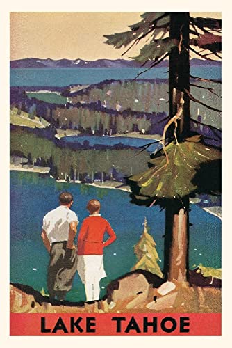 Vintage Journal Travel Poster For Lake Tahoe (Pocket Sized