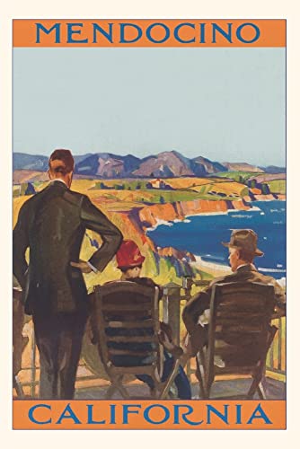 Vintage Journal Mendocino Travel Poster (Pocket Sized