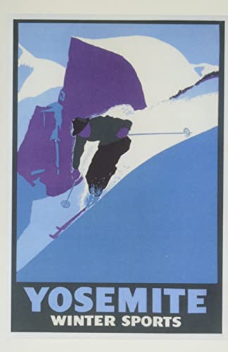 Vintage Journal Travel Poster For Yosemite Winter Sports (Pocket Sized