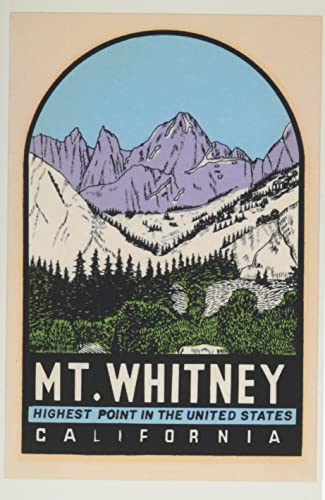 Vintage Journal Mt. Whitney Poster (Pocket Sized