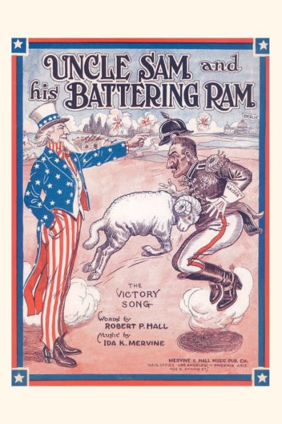 Vintage Journal Sheet Music For Uncel Sam And His Battering Ram