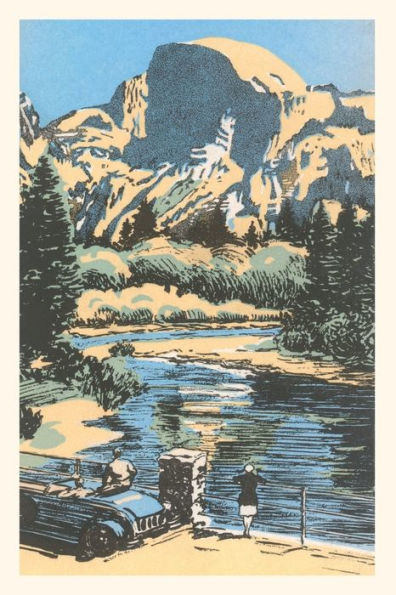 Vintage Journal Scenic Vista Woodcut