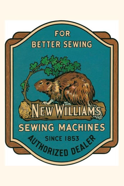 Vintage Journal Sewing Machine Ad With Beaver