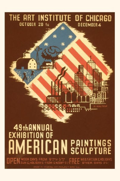 Vintage Journal Poster For American Art Exhibition