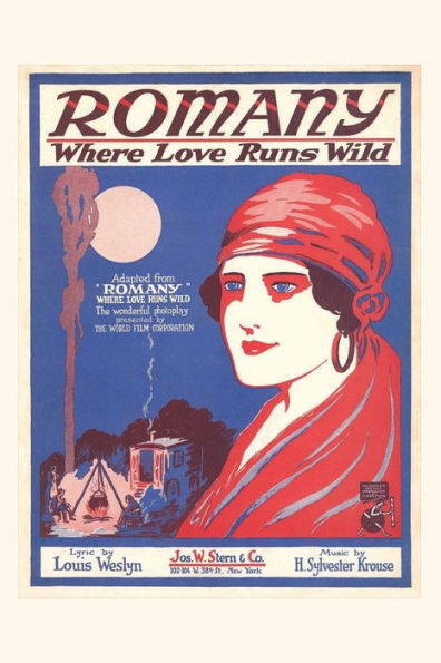 Vintage Journal Sheet Music For Romany