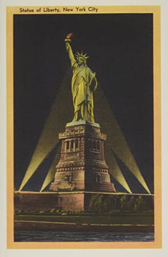 Vintage Journal Night, Statue Of Liberty, New York City (Pocket Sized