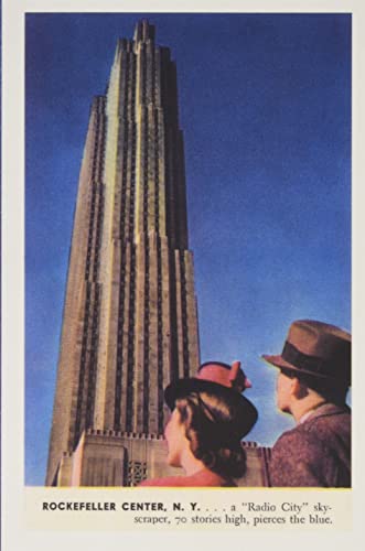 Vintage Journal Tourists Gazing At Rca Building, New York City (Pocket Sized