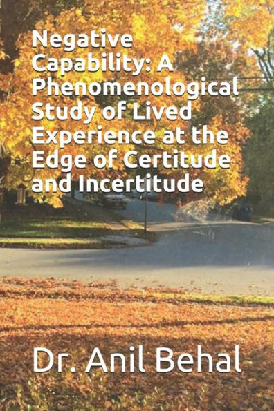 Negative Capability: A Phenomenological Study Of Lived Experience At The Edge Of Certitude And Incertitude