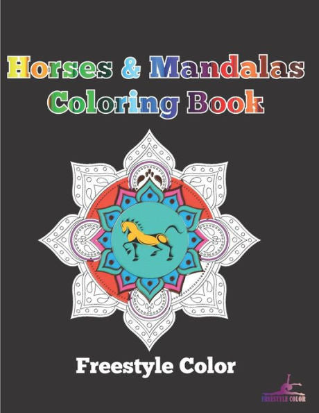 Horses & Mandalas Coloring Book