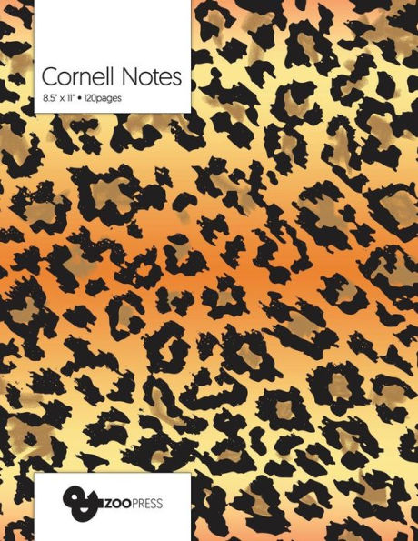 Cornell Notes : Jaguar Pattern Cover - Best Note Taking System for Students, Writers, Conferences. Cornell Notes Notebook. Large 8. 5 X 11 , 120 Pages. College Note Taking Paper, School Supplies