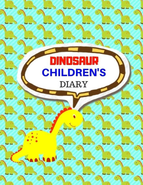 Dinosaur Children's Diary: For Kids Ages 4-8 Childhood Learning, Preschool Activity Book 100 Pages Size 8.5x11 Inch (Draw&Write Journal For Kids)