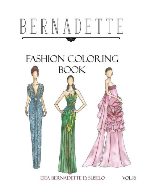 BERNADETTE Libro para colorear de moda Vol.16: Glamour de Hollywood