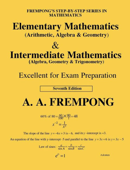 Matemáticas elementales y matemáticas intermedias (EE. UU.): (Aritmética, Álgebra, Geometría, Trigonometría)