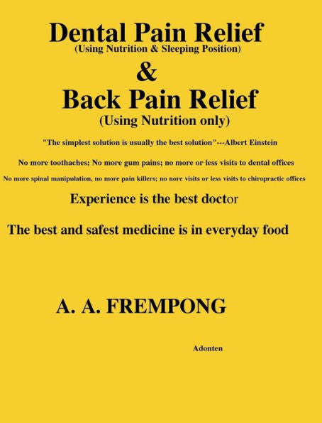 Dental Pain Relief & Back Pain Relief