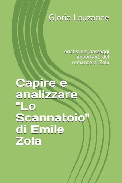 Capire e analizzare "Lo Scannatoio" di Emile Zola: Analisi dei passaggi importanti del romanzo di Zola (Italian Edition)