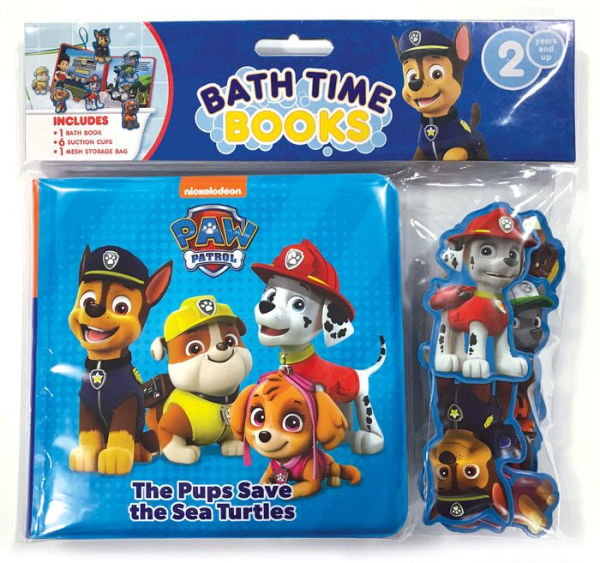 Paw Patrol Bath Time Books (Eva Bag) With Suction Cups And Mesh Bag