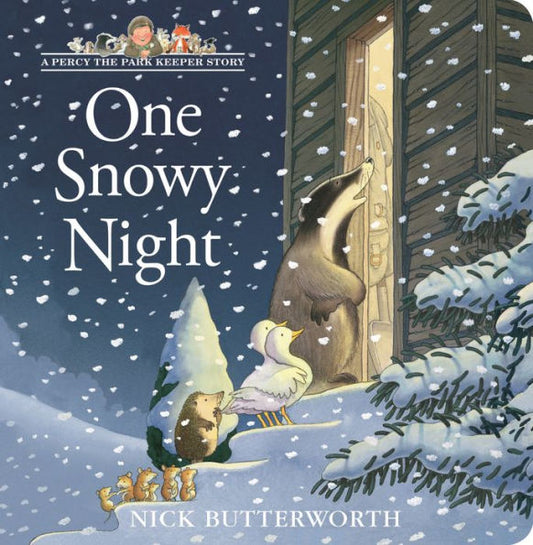 One Snowy Night: Board Book Edition Of This Much-Loved, Bestselling Illustrated Children’S Picture Book - Perfect For The Youngest Fans Of Percy The Park Keeper! (A Percy The Park Keeper Story)