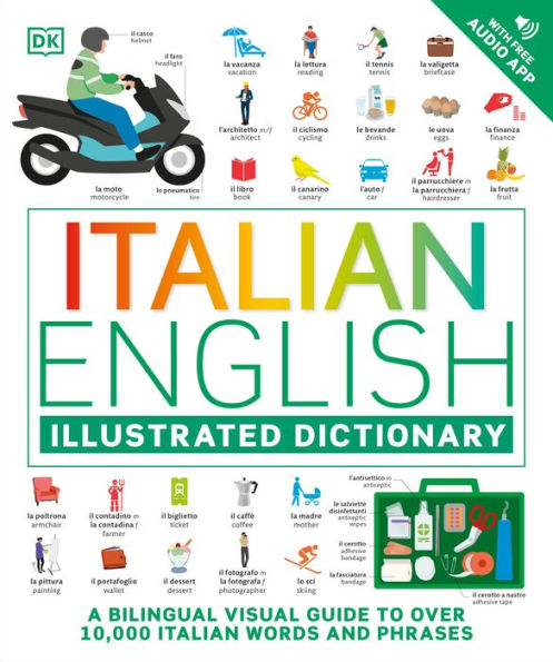 Italian - English Illustrated Dictionary: A Bilingual Visual Guide To Over 10,000 Italian Words And Phrases