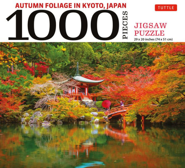 Autumn Foliage In Kyoto, Japan - 1000 Piece Jigsaw Puzzle: For Adults And Families - Finished Puzzle Size 29 X 20 Inch (74 X 51 Cm); A3 Sized Poster