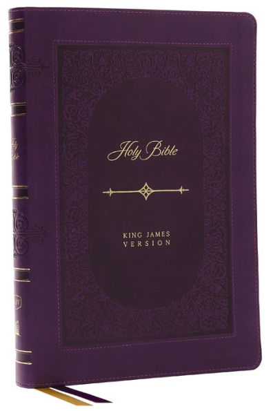 Kjv Bible, Giant Print Thinline Bible, Vintage Series, Leathersoft, Purple, Red Letter, Comfort Print: King James Version