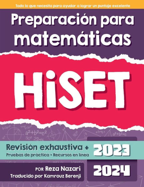 Preparación Para Matemáticas Hiset 2023: Preparación De Matemáticas De Hiset 2023 (Spanish Edition)