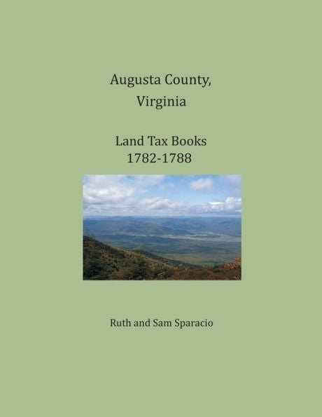 Condado de Augusta, Virginia, libros de impuestos territoriales 1782-1788