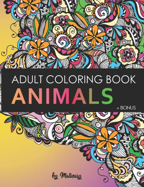 Animals - Adult Coloring Book