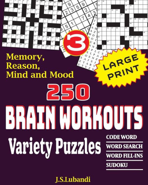 250 Brain Workouts Variety Puzzles (Volume 3)